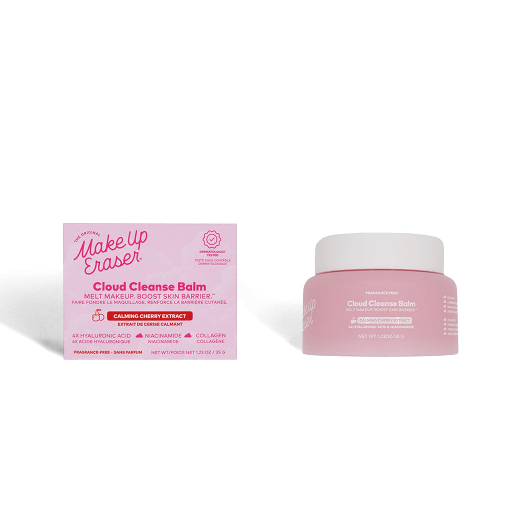 MakeUp Eraser Cloud Cleanse Balm melts on skin to remove makeup.