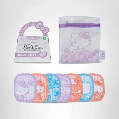 MakeUp Eraser Hello Kitty design detail highlighting fun daily cleansing ritual
