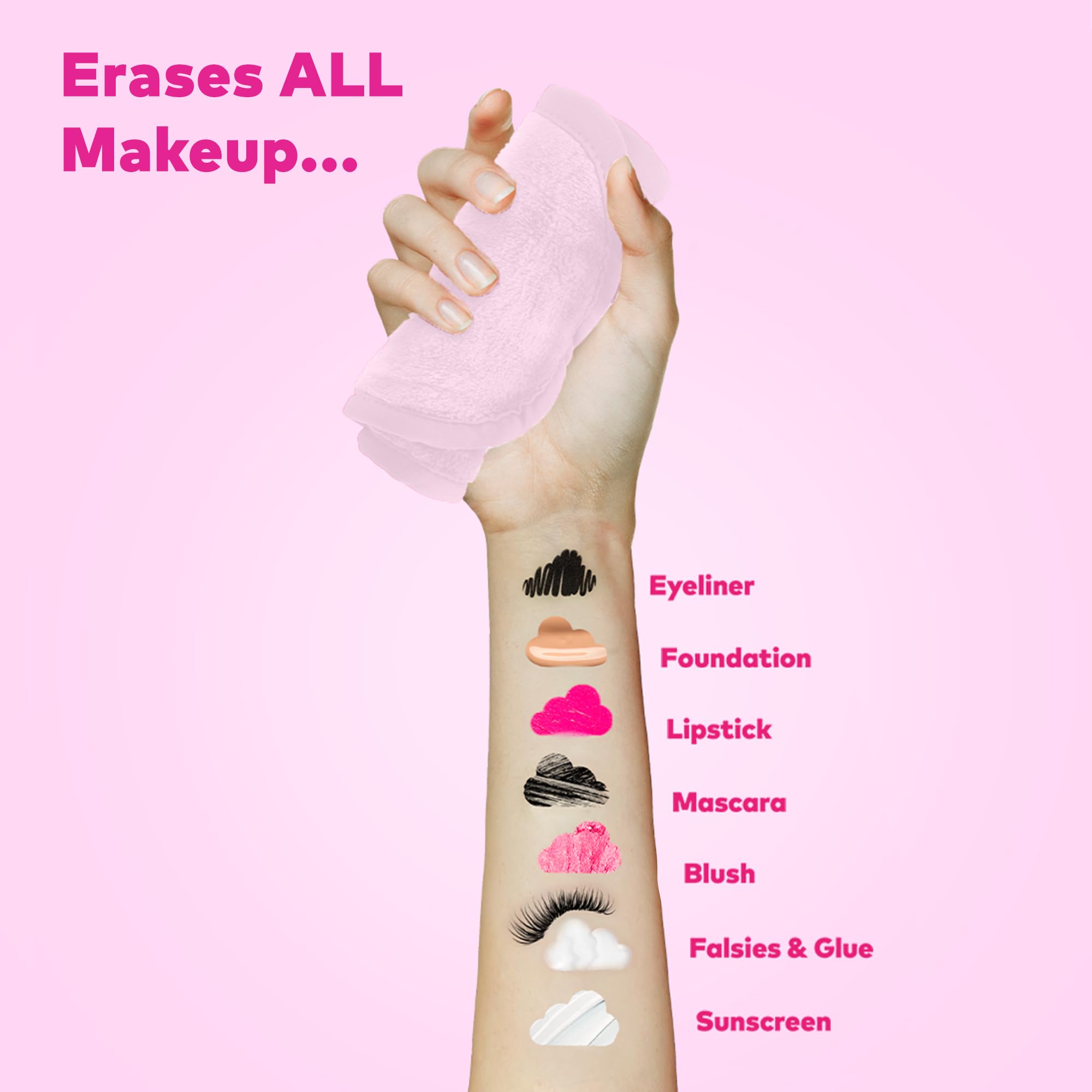 MakeUp Eraser Mini PRO reusable and machine washable for eco-friendly use.