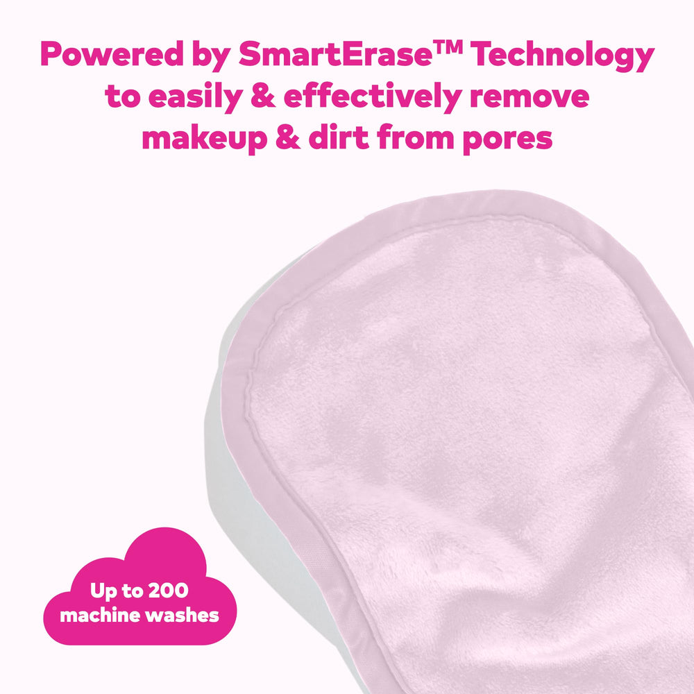 MakeUp Eraser Mini PRO silver-infused fabric adds spa-like premium cleanse.