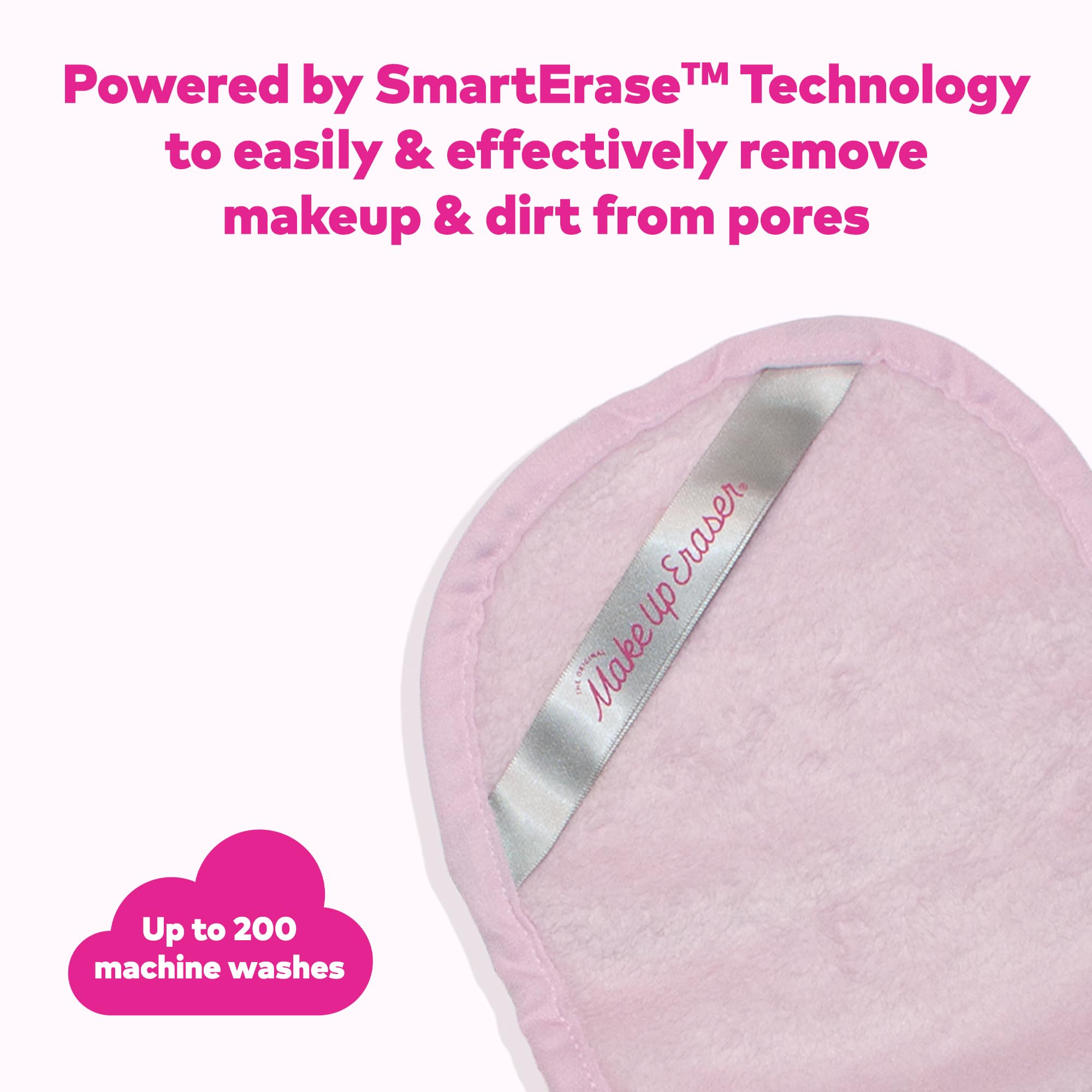 MakeUp Eraser PRO reusable and machine washable design promotes sustainable cleansing.