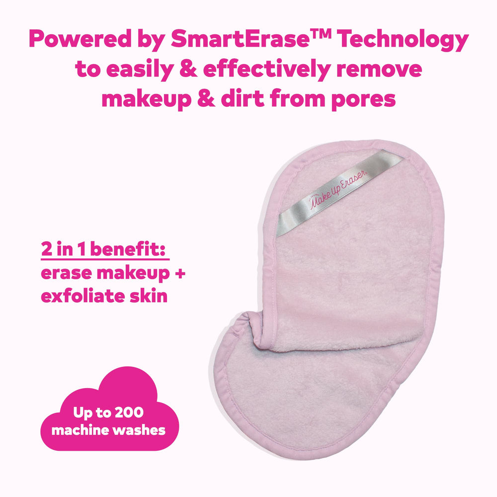 MakeUp Eraser PRO warm-water cleansing delivers gentle face cleansing.