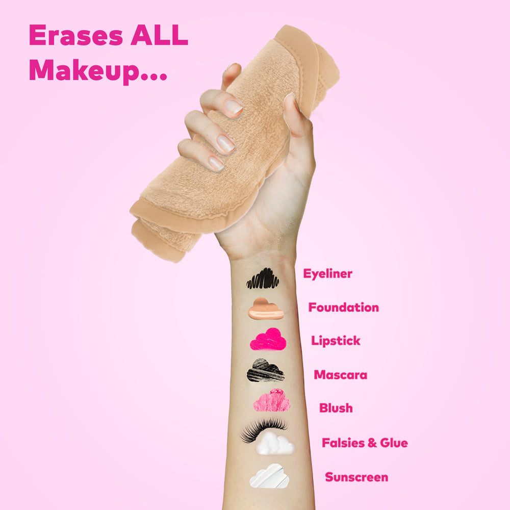 MakeUp Eraser ultra-soft microfiber fabric on skin-safe cleansing cloth