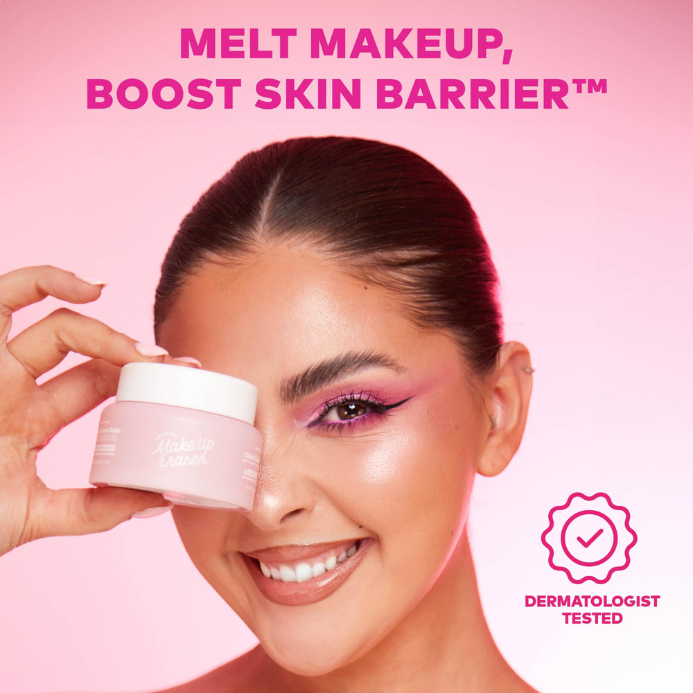 MakeUp Eraser Cloud Cleanse Balm dissolves waterproof makeup with ease.