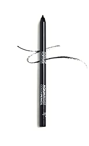 Make Up For Ever Aqua Resist Color Pencil waterline application demonstrates precise, safe use