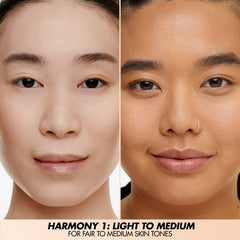 Make Up For Ever HD Skin Face Essentials Palette Harmony 1 blush shades offering natural color payoff.