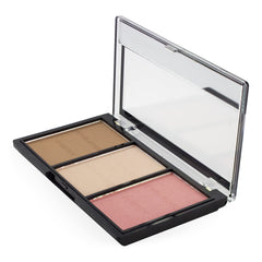 Makeup Revolution contour blush powder creates a healthy rosy flush.