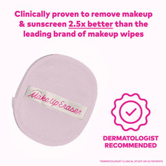 MakeUp Eraser silver-infused fibers close-up showing gentle, skin-friendly cleansing.