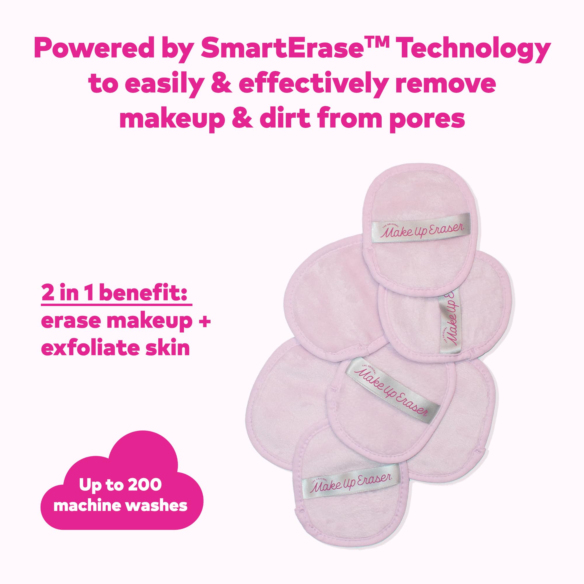 MakeUp Eraser warm water activation demo illustrating efficient removal of makeup.