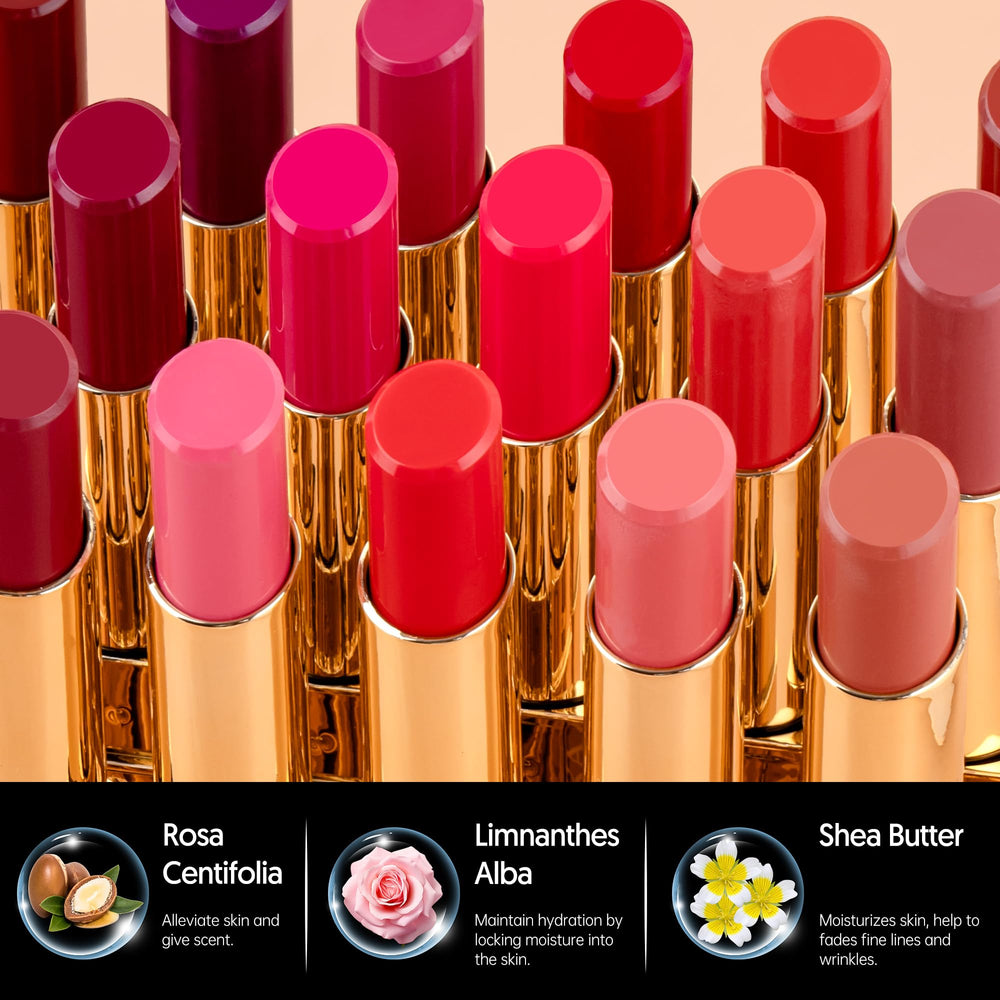 MAKI YIKA Moisture Lipstick locks in moisture with hydration emollients