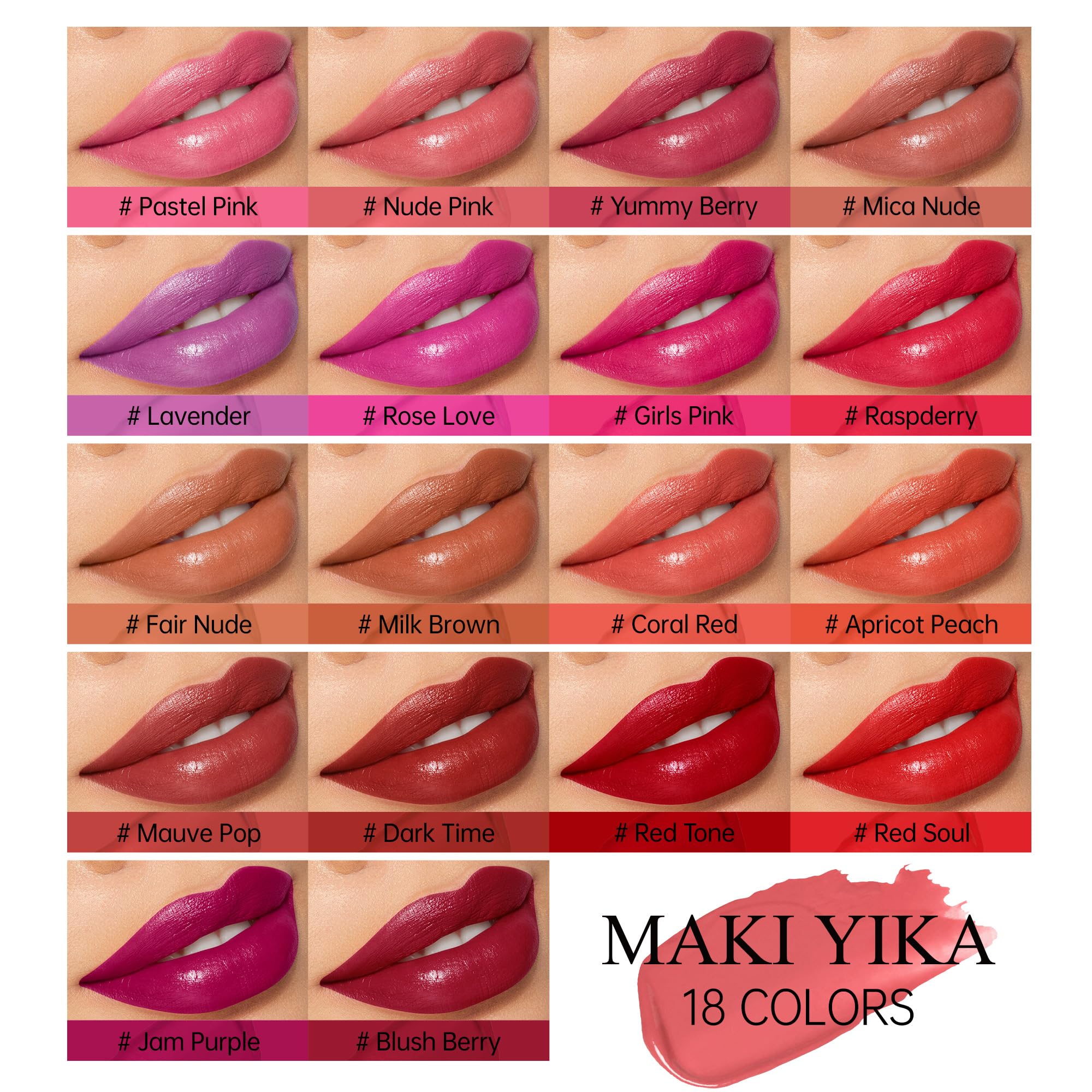 MAKI YIKA Moisture Lipstick is vegan and cruelty-free for ethical beauty