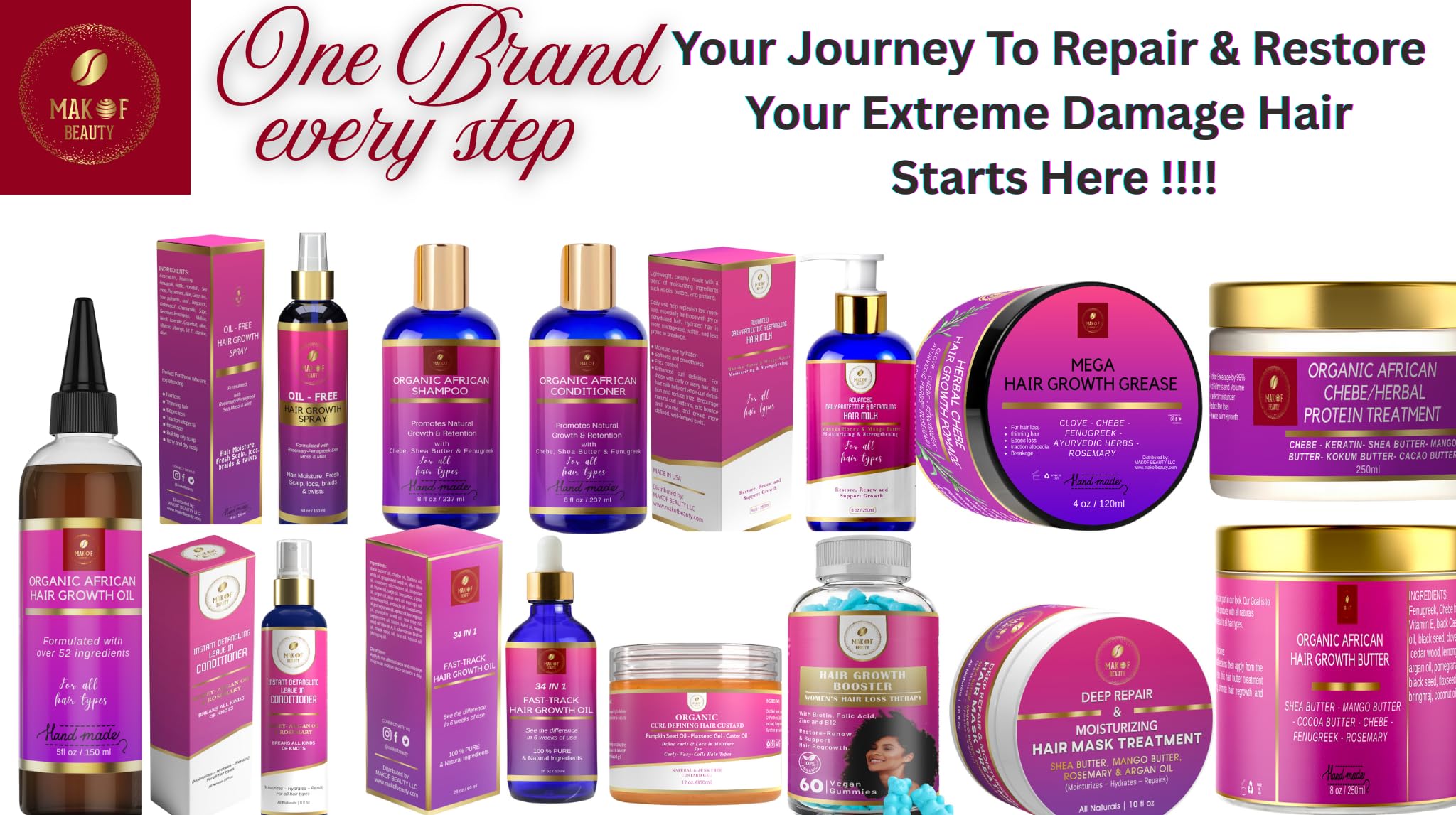 Makof Beauty Chebe Magic all-hair-types ready-to-use showcase.