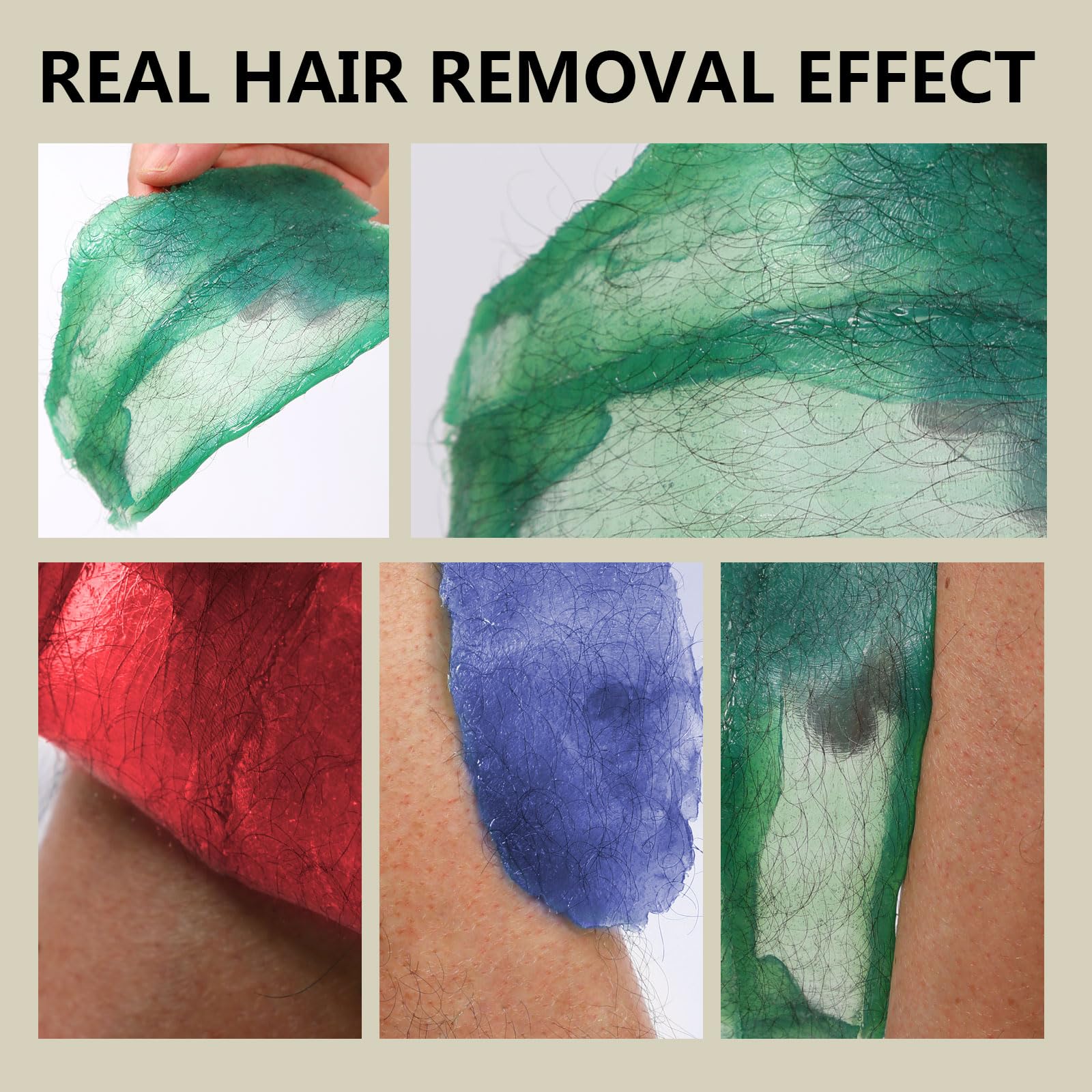 Makupala applicator sticks and gloves for precise, clean waxing