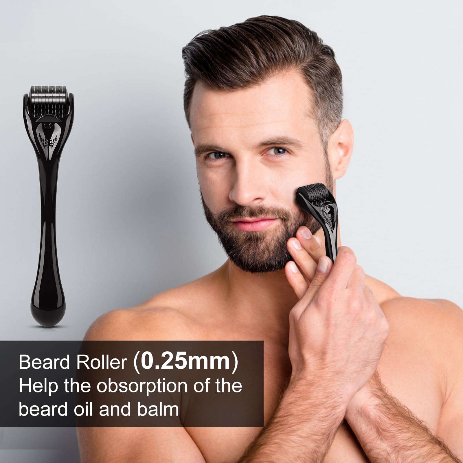 MALE GOD sandalwood beard comb glides through hair without snags