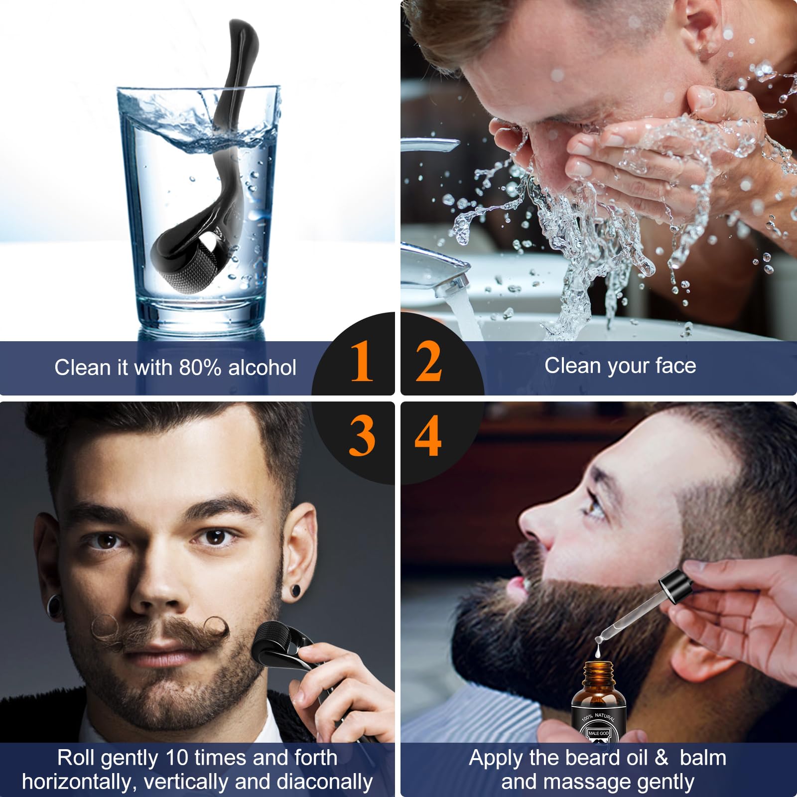 MALE GOD travel-friendly beard kit ready for on-the-go routines