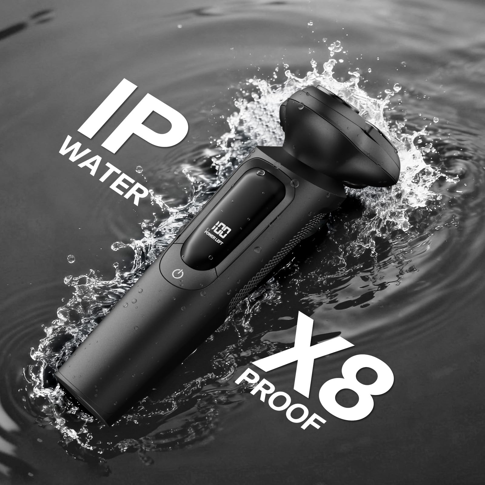 MALEGEBAZ razor with sleek non-slip grip and kit included