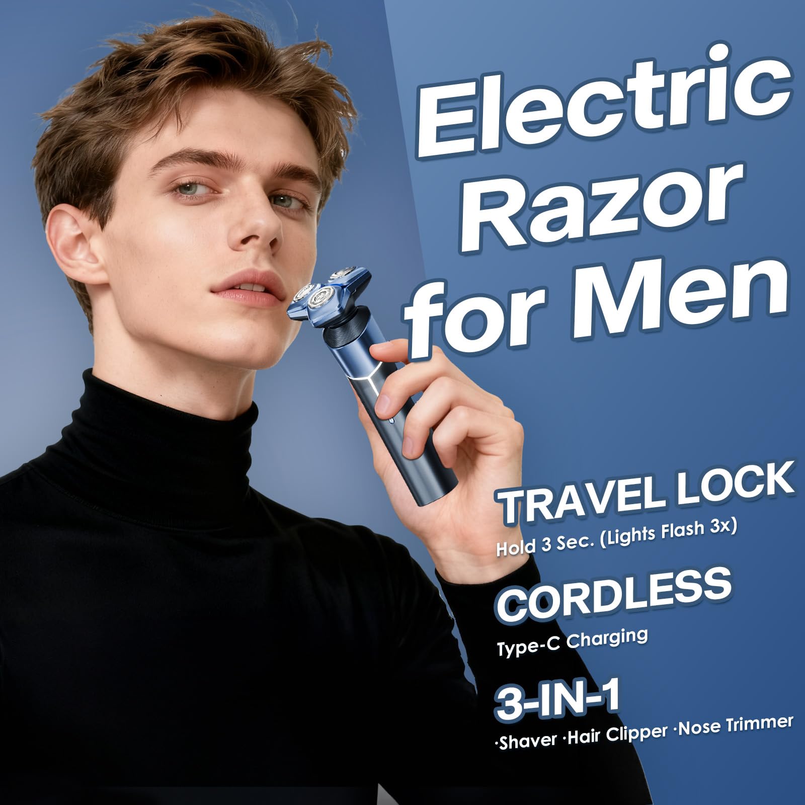 MALEGEBAZ nose trimmer attachment for precise grooming.