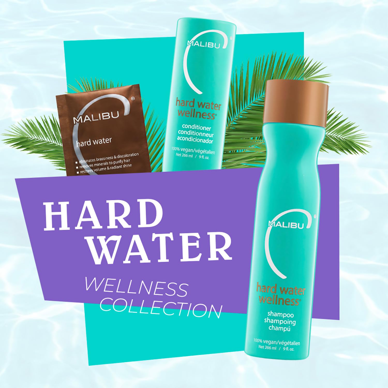 Malibu C Hard Water Remedy apply hair mask for mineral cleansing and shine