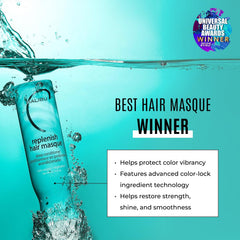 Malibu C Replenish Hair Masque texture shows creamy avocado-oil-based repair.