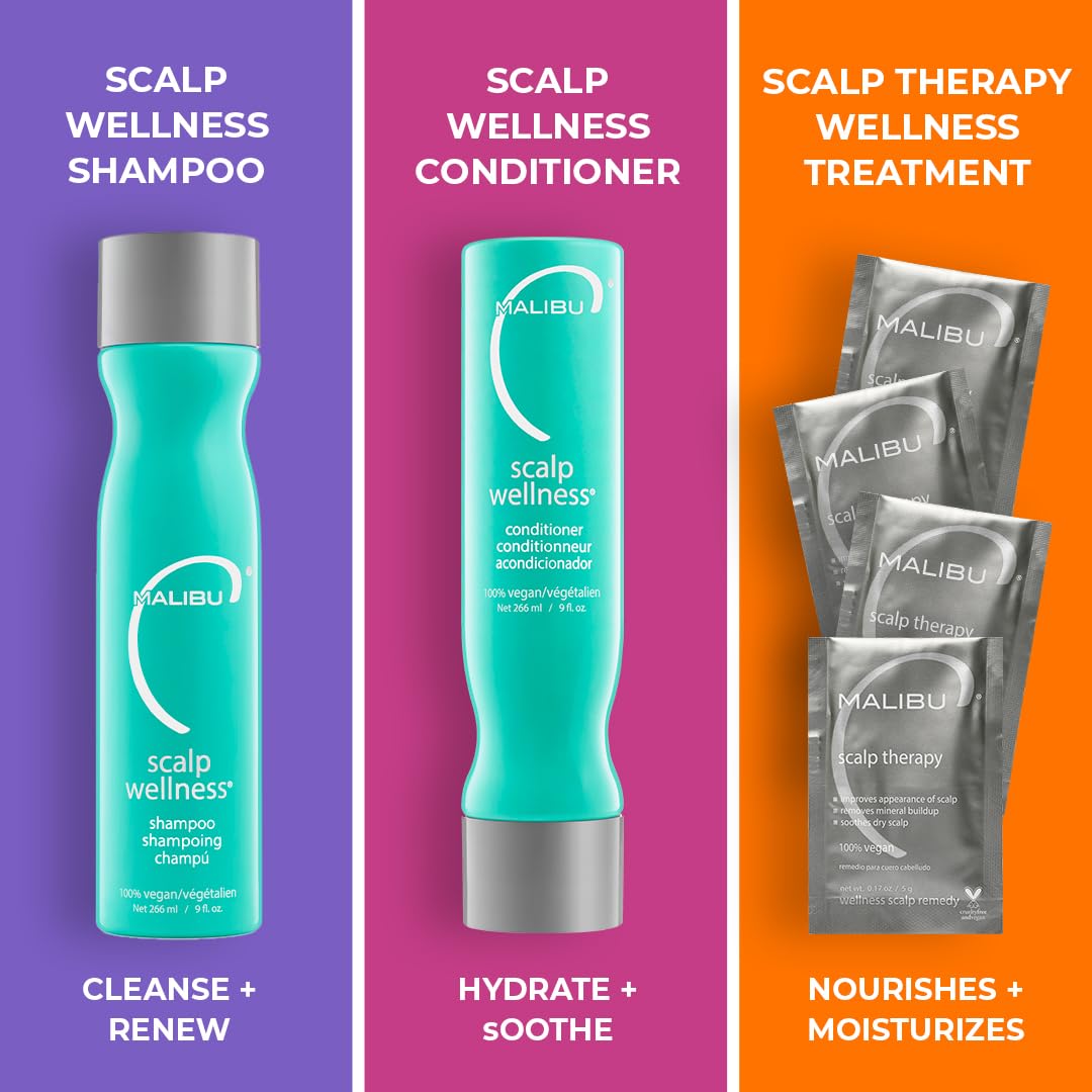 Malibu C Scalp Wellness allantoin shot hints soothing scalp comfort