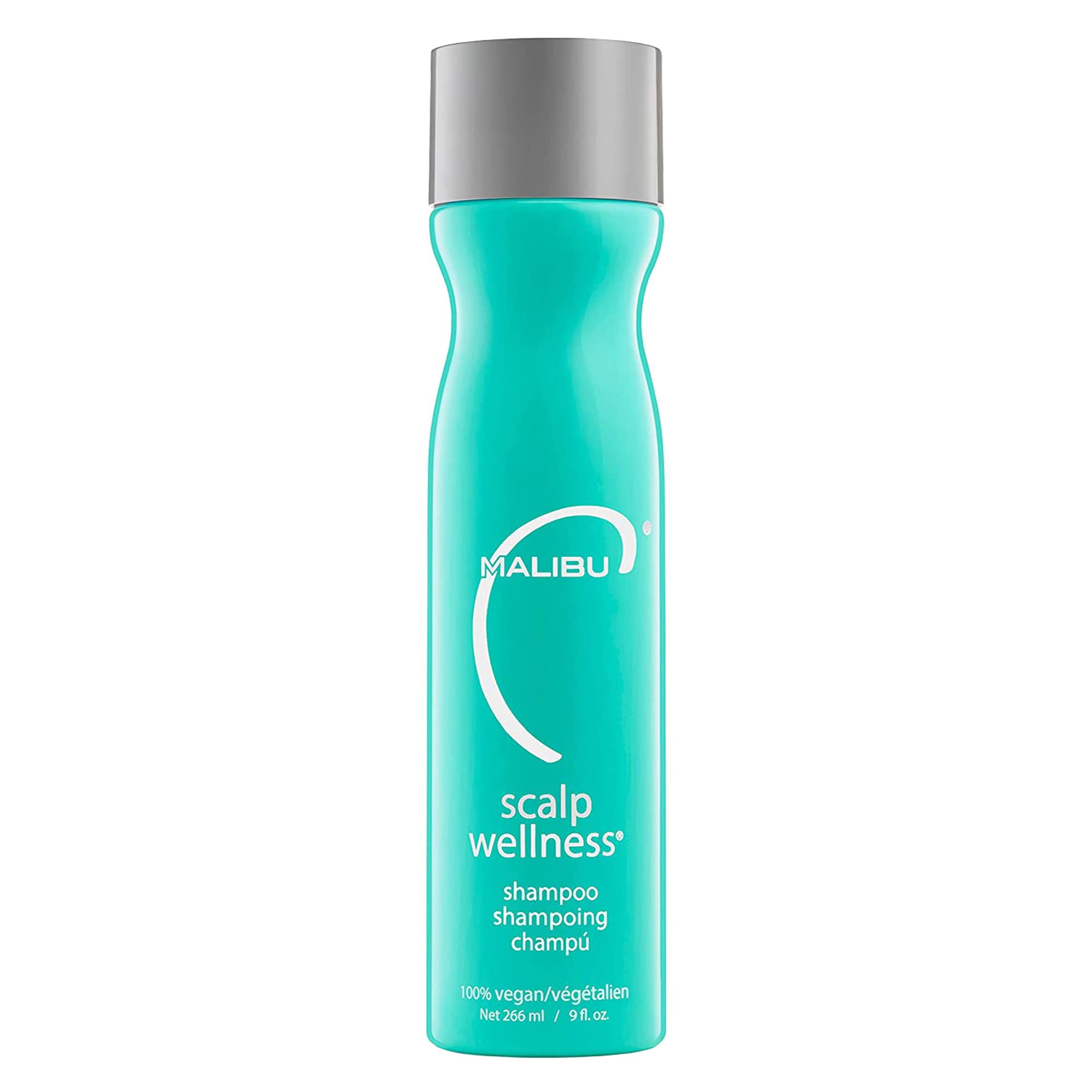 Malibu C Scalp Wellness Shampoo bottle-front for refreshing scalp care.
