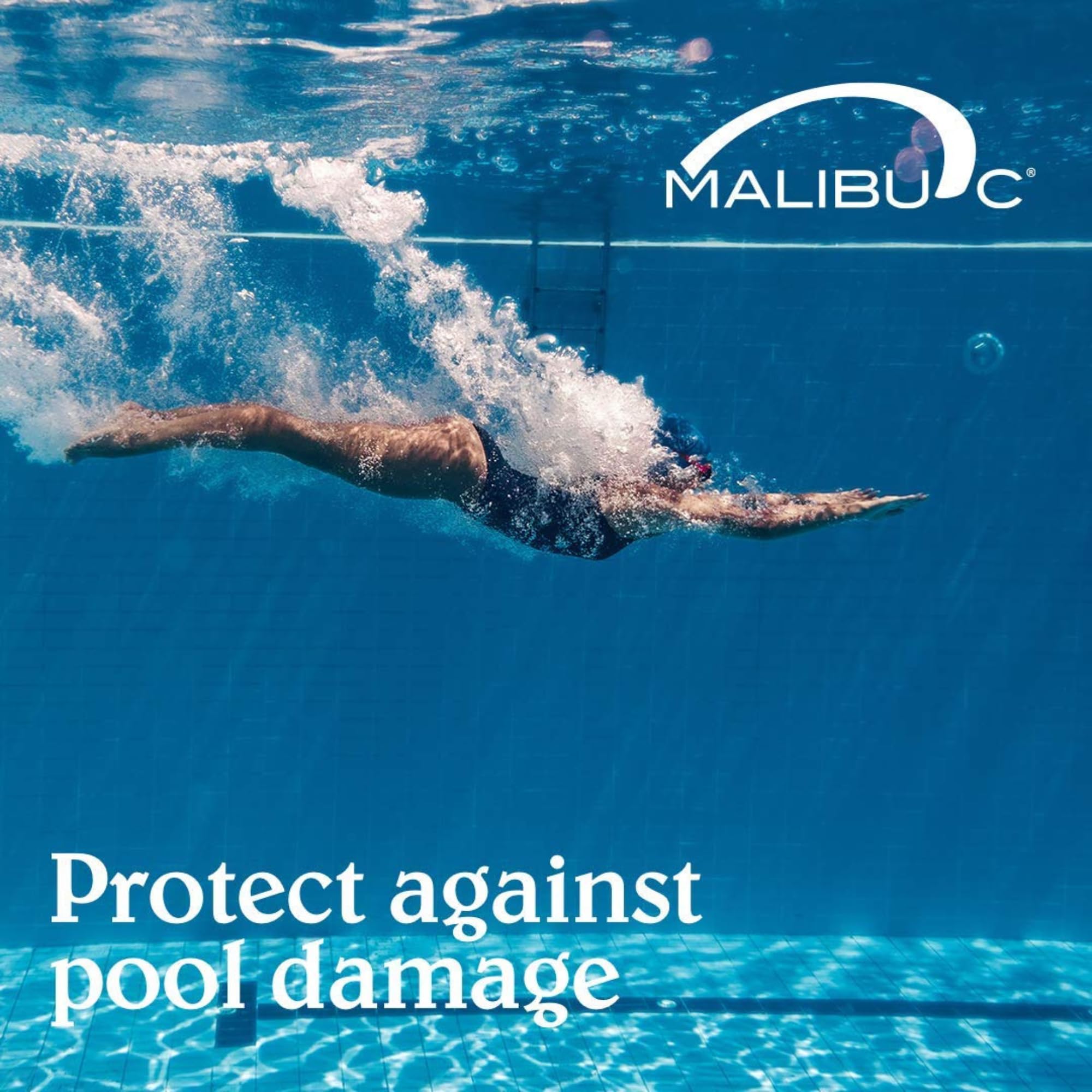 Malibu C Swimmers Wellness Conditioner on glossy hair after rinse implies shine restoration
