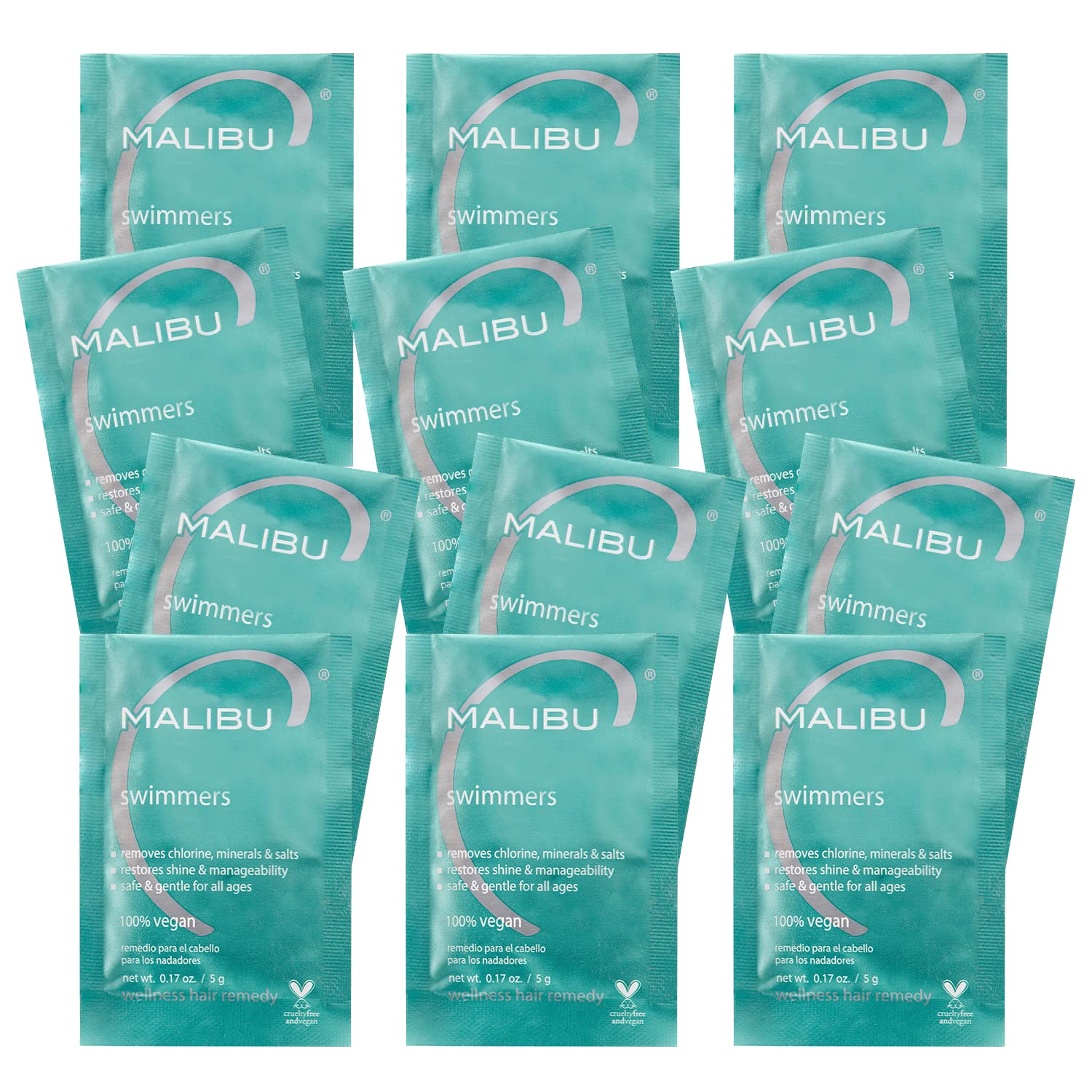 Malibu C Swimmers Wellness Remedy packets dissolve to remove chlorine residue after swimming