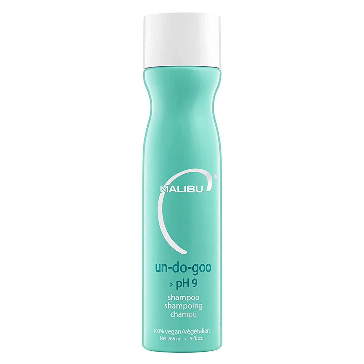 Malibu C Un-Do-Goo Clarifying Shampoo bottle cleanses residue while preserving color-treated hair shine
