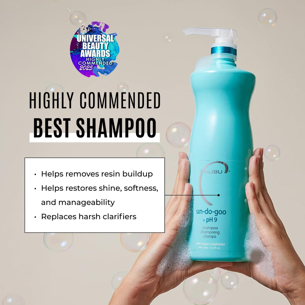 Close-up of Malibu C Un-Do-Goo lather delivering detoxifying cleanse