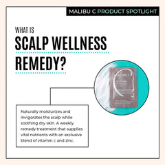 Malibu C Vitamin C complex ingredient illustrating antioxidant support for scalp health