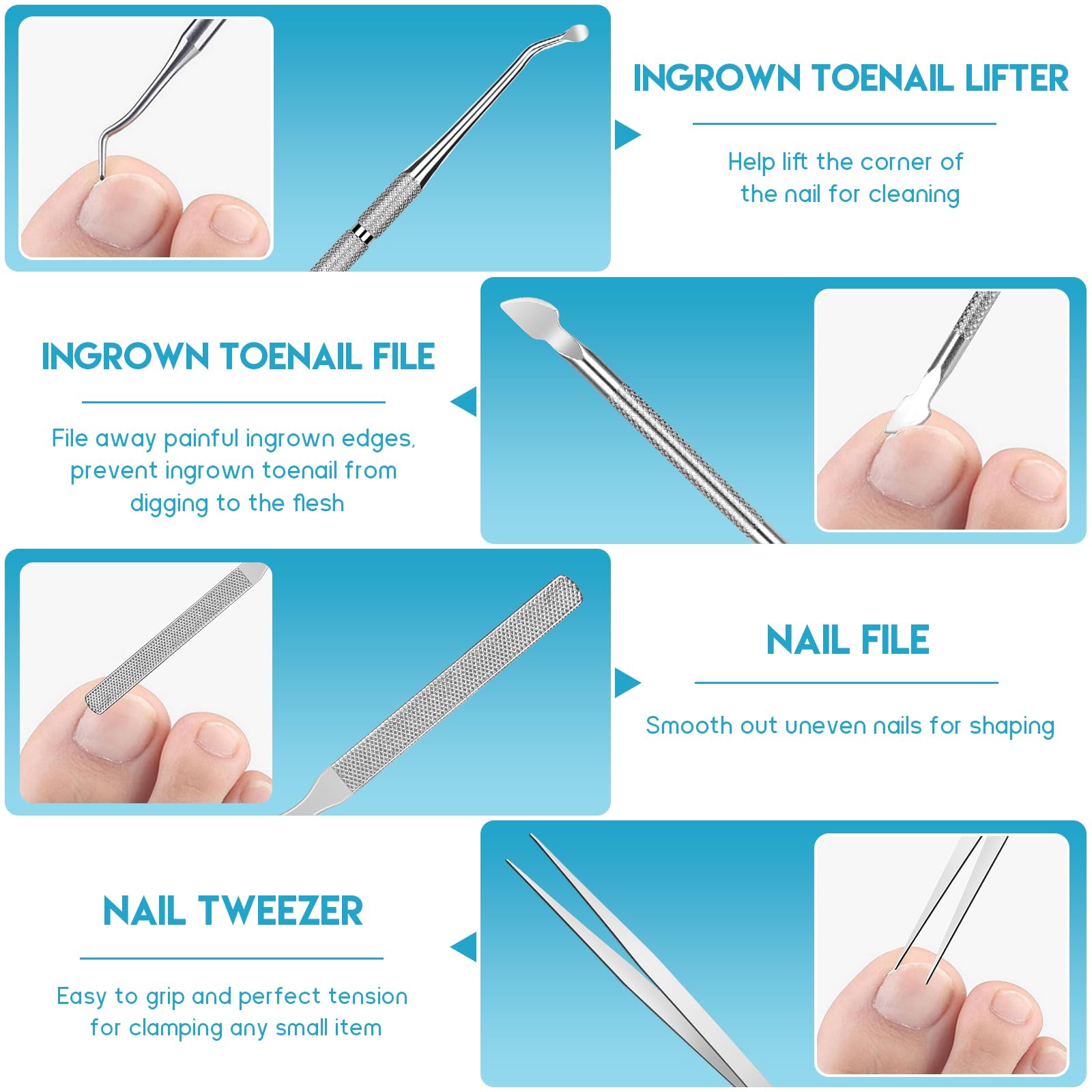 Maliyscent toenail corrector patches and stickers set for gradual alignment