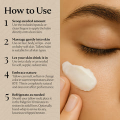 MalloMe Earth Guru XL whipped balm texture ready for daily moisturization.