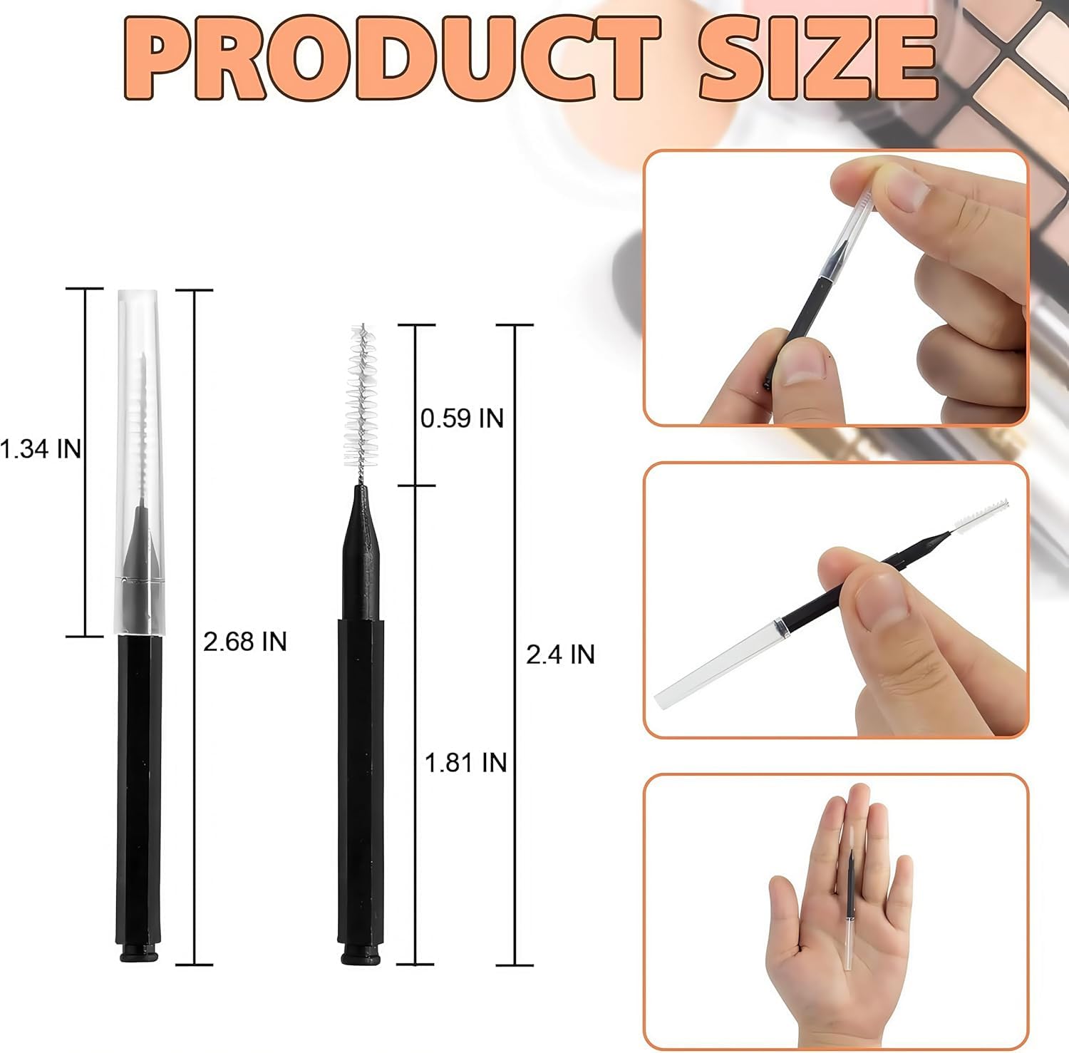 Mamxwaga spoolie lash comb separates lashes for clump-free mascara application