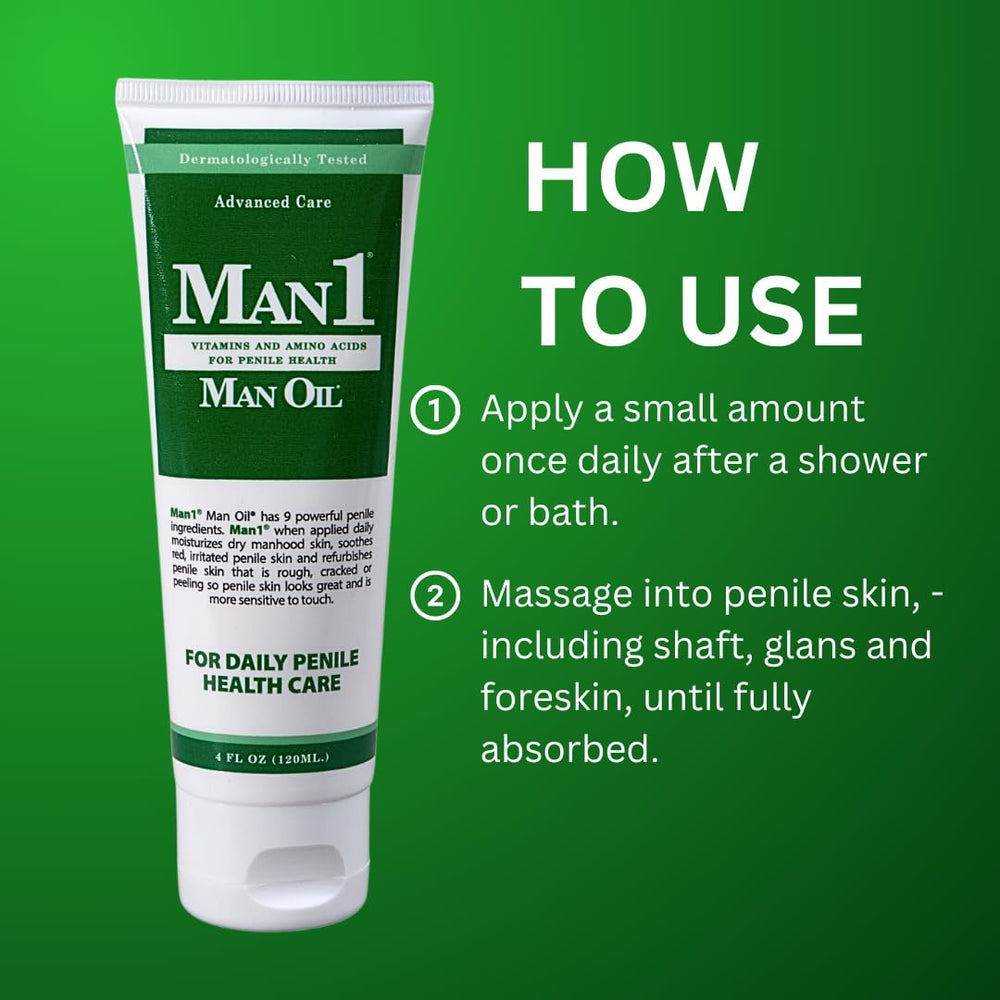Man1 Man Oil; fragrance-free texture for easy application