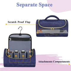 Mancro Airwrap division compartments separate barrels and dryers for tidy storage.