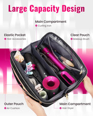 Mancro travel bag wide-open design for quick access to tools.