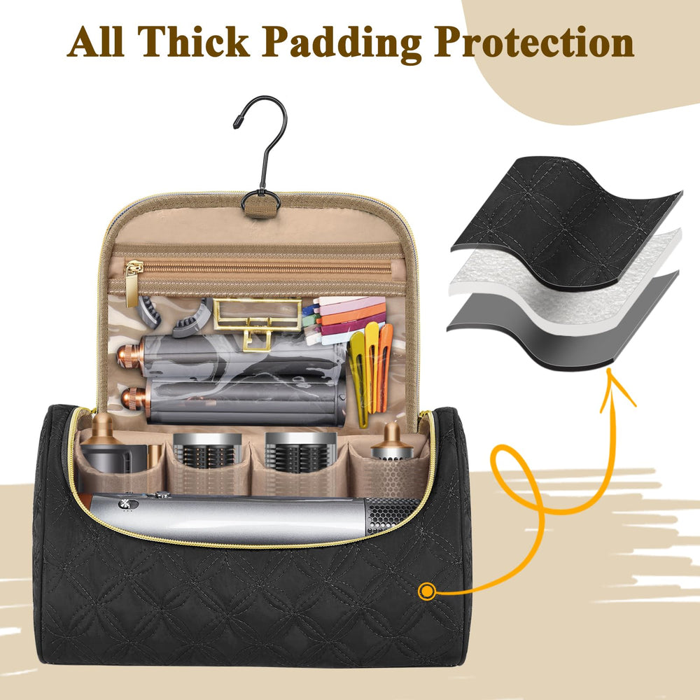 Mancro case features four padded compartments for short barrels and brushes