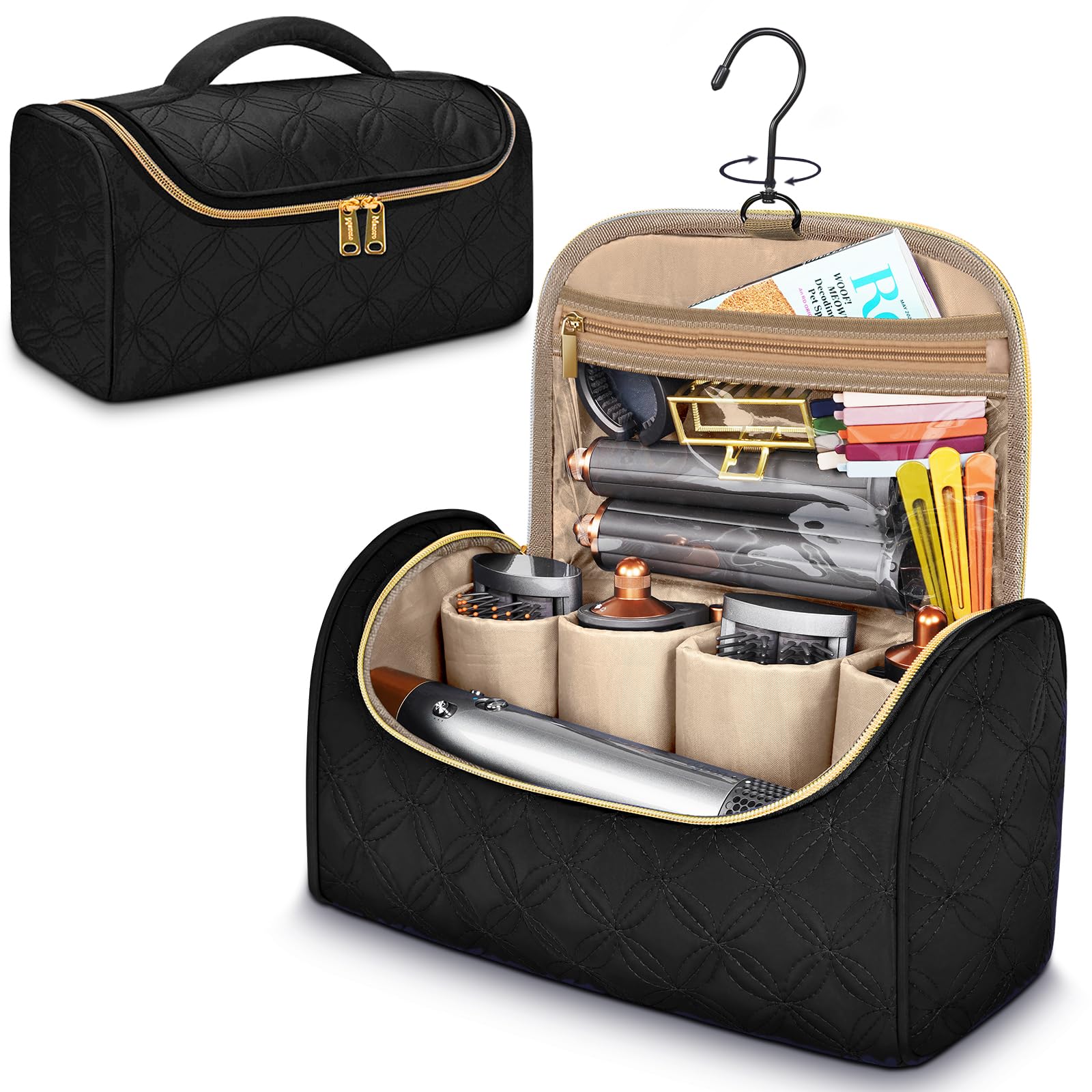 Mancro travel case fits inside a suitcase for travel packing