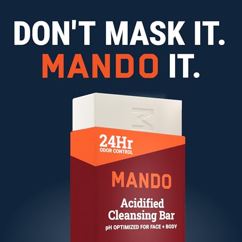 Mando-odor-control close-up communicates 24-hour odor control claim.