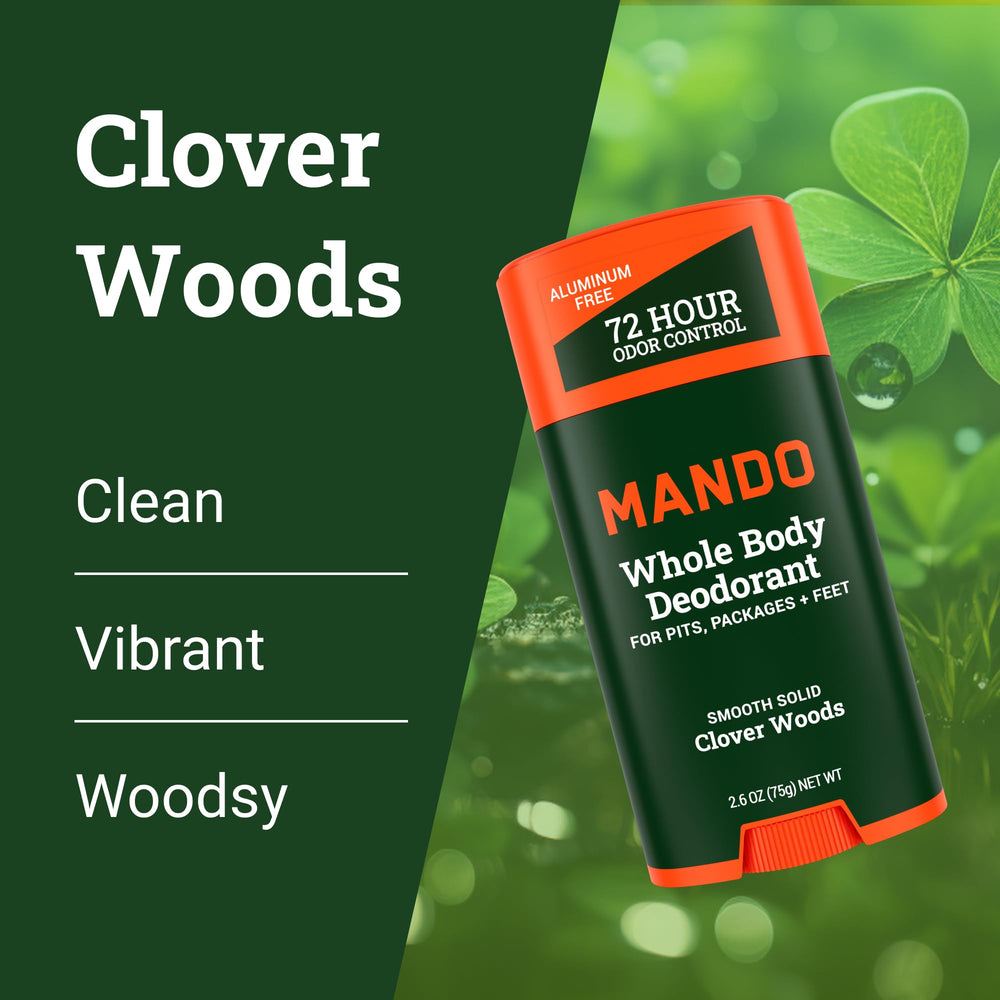 Mando 72-hour odor control claim highlighted on packaging inspires confidence.