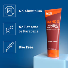 Mando Mt Fuji foam lather close-up for refreshing cleanse.