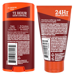 Mando acidified body wash lathering to cleanse odor-prone skin.