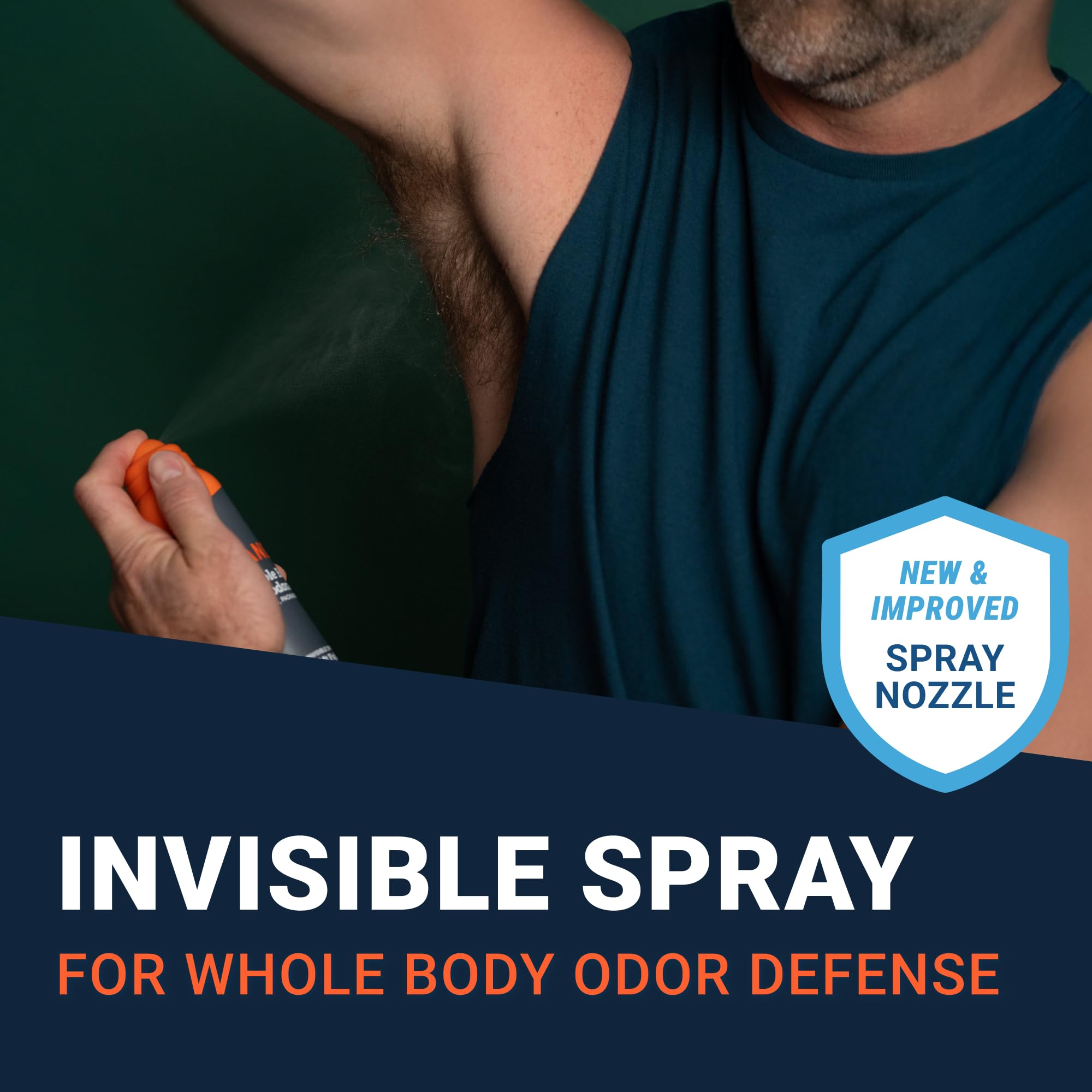 Mando Aluminum-free Benzene-free label close-up emphasizes safe, effective protection.
