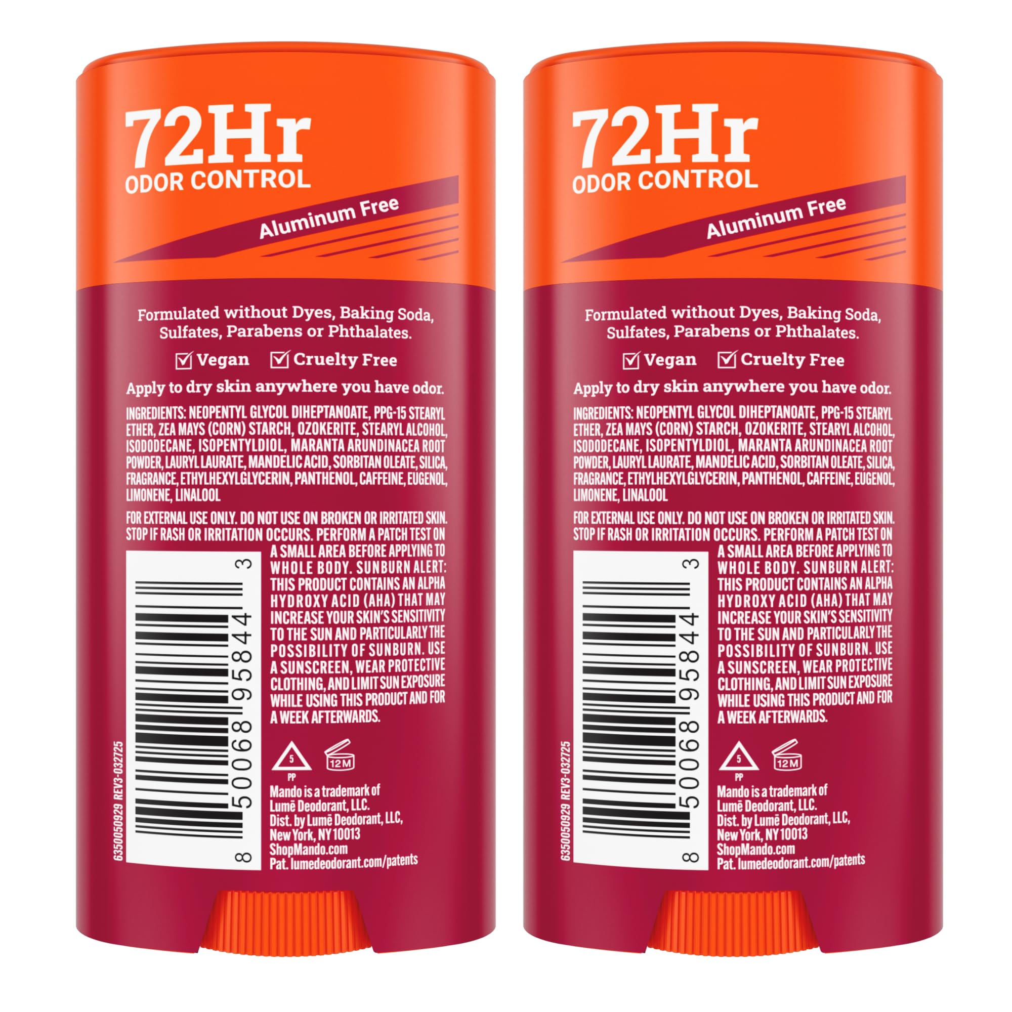 Mando Cabin Retreat travel-friendly two-stick pack for on-the-go freshness.