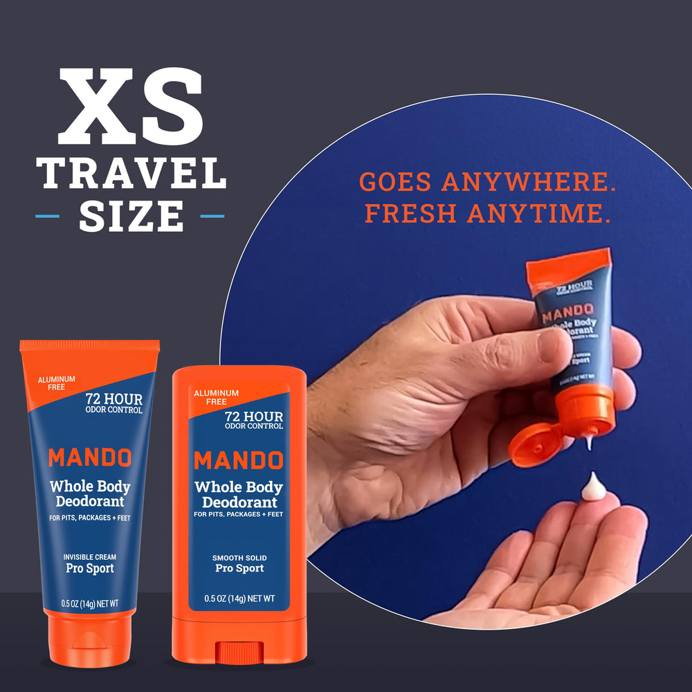 Mando cream texture on arm demonstrates easy, quick-absorb application
