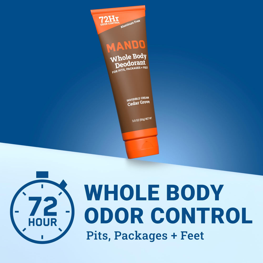 Mando invisible cream application demonstrates a clear, residue-free finish.