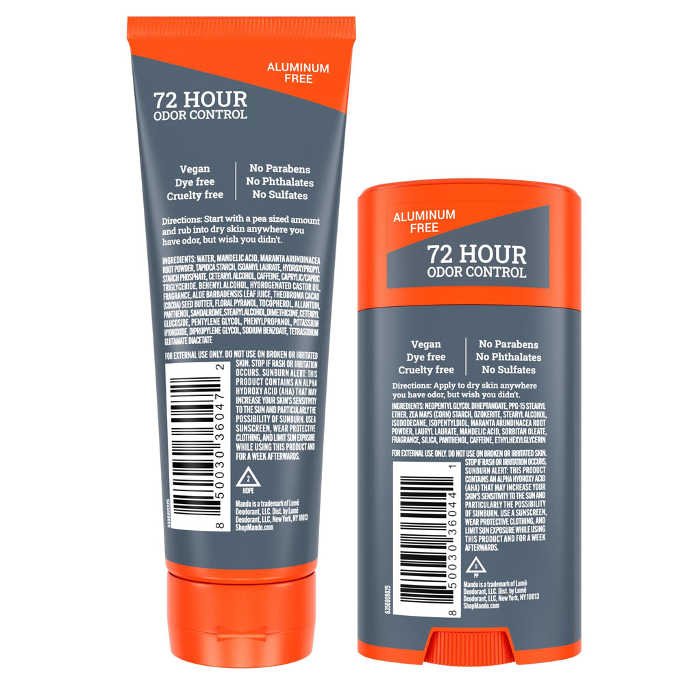Mando invisible cream texture close-up showing smooth application.