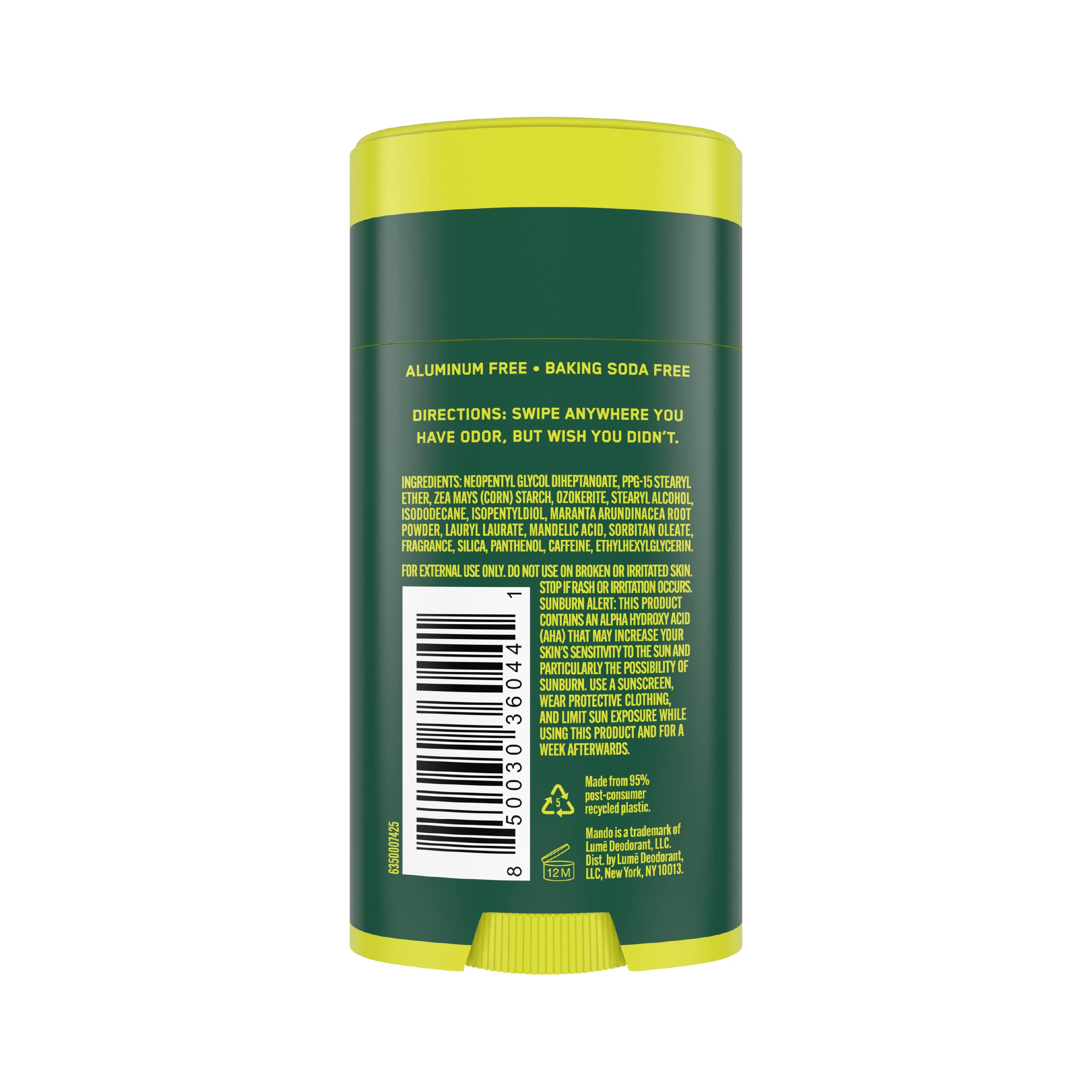 Mando Mt Fuji scent close-up highlighting cool green leaves and citrus notes.