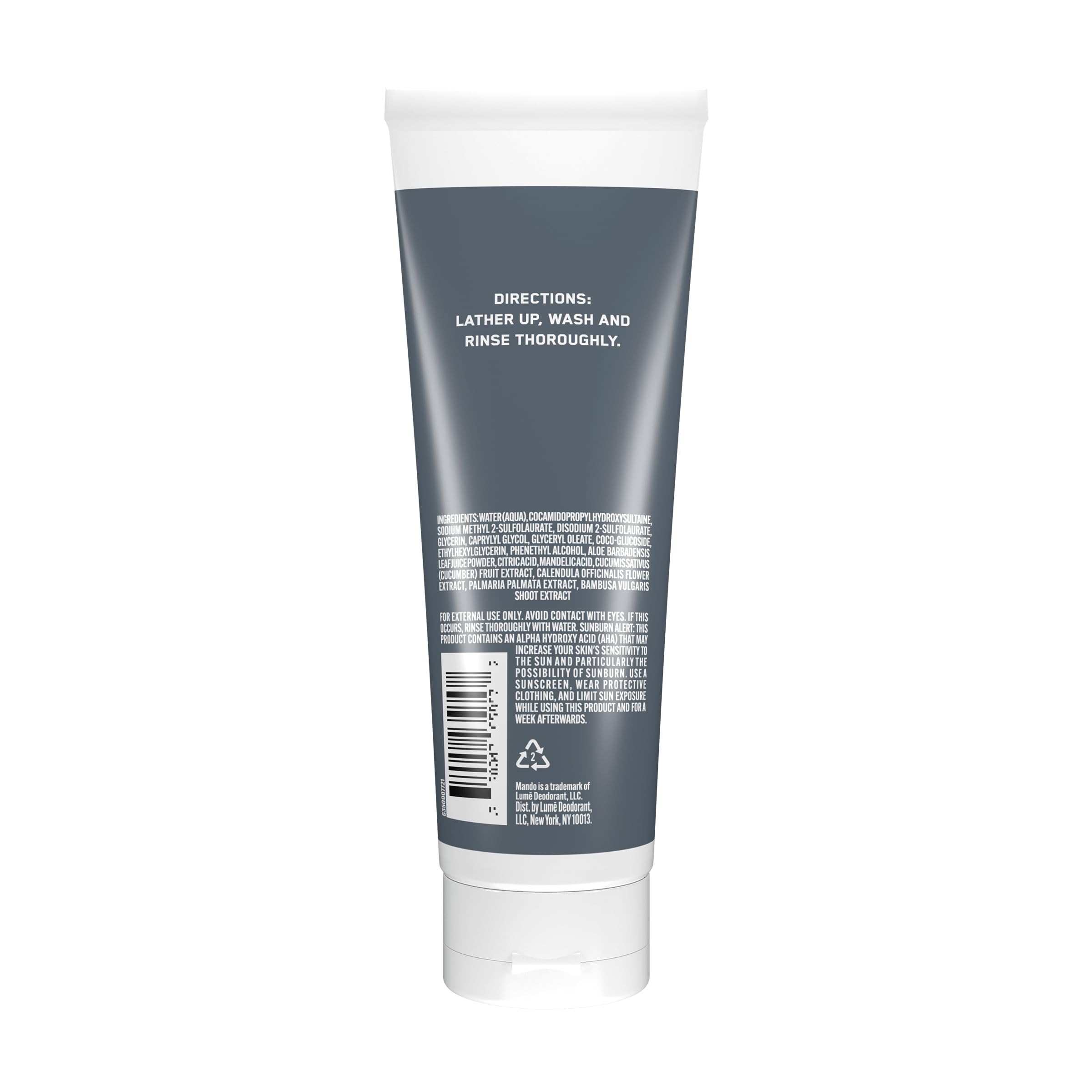 Mando Odor Shield Body Wash shower-scene conveys 24-hour odor control benefits