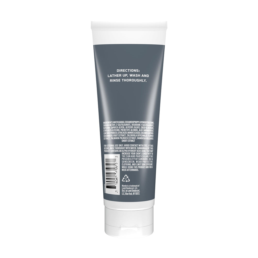 Mando Odor Shield Body Wash shower-scene conveys 24-hour odor control benefits